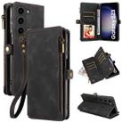 For Samsung Galaxy S23 5G Fantasy Multifunctional Zipper Wallet Leather Phone Case(Black) - 1