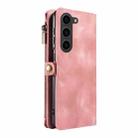 For Samsung Galaxy S23 5G Fantasy Multifunctional Zipper Wallet Leather Phone Case(Pink) - 3