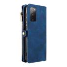 For Samsung Galaxy S20 FE Fantasy Multifunctional Zipper Wallet Leather Phone Case(Blue) - 3