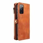 For Samsung Galaxy S20 FE Fantasy Multifunctional Zipper Wallet Leather Phone Case(Brown) - 3