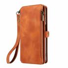 For Samsung Galaxy S22 Ultra 5G Fantasy Multifunctional Zipper Wallet Leather Phone Case(Brown) - 2