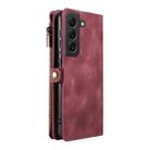 For Samsung Galaxy S22+ 5G Fantasy Multifunctional Zipper Wallet Leather Phone Case(Red) - 3