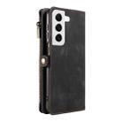 For Samsung Galaxy S22 5G Fantasy Multifunctional Zipper Wallet Leather Phone Case(Black) - 3