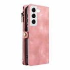 For Samsung Galaxy S22 5G Fantasy Multifunctional Zipper Wallet Leather Phone Case(Pink) - 3