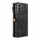 For Samsung Galaxy S21 5G Fantasy Multifunctional Zipper Wallet Leather Phone Case(Black) - 3