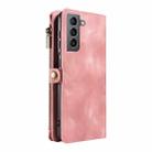 For Samsung Galaxy S21 5G Fantasy Multifunctional Zipper Wallet Leather Phone Case(Pink) - 3