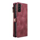 For Samsung Galaxy S21+ 5G Fantasy Multifunctional Zipper Wallet Leather Phone Case(Red) - 3