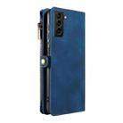 For Samsung Galaxy S21+ 5G Fantasy Multifunctional Zipper Wallet Leather Phone Case(Blue) - 3