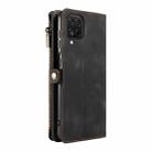 For Samsung Galaxy A12 Fantasy Multifunctional Zipper Wallet Leather Phone Case(Black) - 3