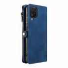 For Samsung Galaxy A12 Fantasy Multifunctional Zipper Wallet Leather Phone Case(Blue) - 3