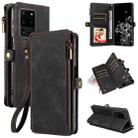 For Samsung Galaxy S20 Ultra Fantasy Multifunctional Zipper Wallet Leather Phone Case(Black) - 1