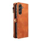 For Samsung Galaxy A54 Fantasy Multifunctional Zipper Wallet Leather Phone Case(Brown) - 3