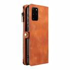 For Samsung Galaxy S20+ Fantasy Multifunctional Zipper Wallet Leather Phone Case(Brown) - 3