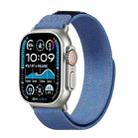 For Apple Watch 42mm / 41mm / 40mm / 38mm Kalebol Cool Denim Nylon Hook and Loop Fastener Watch Band(Dark Blue) - 1