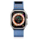 For Apple Watch 42mm / 41mm / 40mm / 38mm Kalebol Cool Denim Nylon Hook and Loop Fastener Watch Band(Dark Blue) - 2