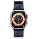 For Apple Watch 46mm / 49mm / 45mm / 44mm Kalebol Cool Denim Nylon Hook and Loop Fastener Watch Band(Gray) - 2