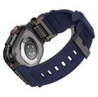 For Apple Watch 46mm / 49mm / 45mm / 44mm Kalebol Outdoor Explorer Metal Connector TPU Watch Band(Black Blue) - 3