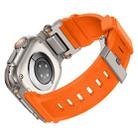 For Apple Watch 46mm / 49mm / 45mm / 44mm Kalebol Outdoor Explorer Metal Connector TPU Watch Band(Titanium Orange) - 3