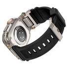 For Apple Watch 46mm / 49mm / 45mm / 44mm Kalebol Outdoor Explorer Metal Connector TPU Watch Band(Titanium Black) - 3