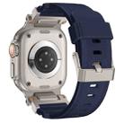 For Apple Watch 46mm / 49mm / 45mm / 44mm Kalebol Outdoor Explorer Metal Connector TPU Watch Band(Titanium Blue) - 2