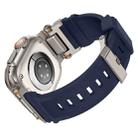 For Apple Watch 46mm / 49mm / 45mm / 44mm Kalebol Outdoor Explorer Metal Connector TPU Watch Band(Titanium Blue) - 3