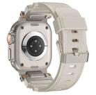 For Apple Watch 46mm / 49mm / 45mm / 44mm Kalebol Outdoor Explorer Metal Connector TPU Watch Band(Titanium Starlight) - 2