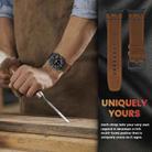 For Samsung Galaxy Watch Ultra 47mm Crazy Horse Leather Watch Band(Black Brown+Black Buckle) - 3