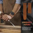 For Samsung Galaxy Watch Ultra 47mm Crazy Horse Leather Watch Band(Red Brown+Black Buckle) - 3