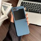 For Samsung Galaxy Z Flip6 5G Carbon Fiber PC MagSafe Phone Case(Blue) - 1