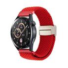 20mm Magnetic Buckle Nylon Braided Watch Band(Red) - 1