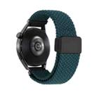 20mm Magnetic Buckle Nylon Braided Watch Band(Jungle Green) - 2
