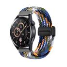 20mm Magnetic Buckle Nylon Braided Watch Band(Denim Color) - 1