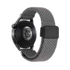22mm Magnetic Buckle Nylon Braided Watch Band(Gray) - 2