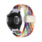 22mm Magnetic Buckle Nylon Braided Watch Band(Rainbow Color) - 2