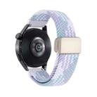 22mm Magnetic Buckle Nylon Braided Watch Band(Violet) - 2