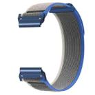 For Gamin 26mm Titanite Quick Release Loop Nylon Watch Band(Blue Gray+Blue) - 2
