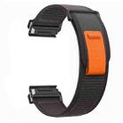 For Gamin 26mm Titanite Quick Release Loop Nylon Watch Band(Black Black+Black) - 3