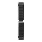 For Gamin 26mm Quick Release Nylon Watch Band(Black) - 2