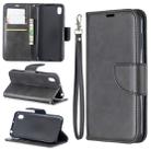 Retro Lambskin Texture Pure Color Horizontal Flip PU Leather Case for Huawei Y5 2019 & Honor 8s, with Holder & Card Slots & Wallet & Lanyard(Black) - 1