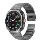 For Samsung Galaxy Watch Ultra 47mm One Bead Titanium Metal Watch Band(Gun Color) - 1