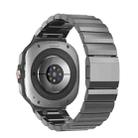 For Samsung Galaxy Watch Ultra 47mm One Bead Titanium Metal Watch Band(Gun Color) - 2
