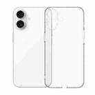 For iPhone 16 Plus Kalebol 1.5mm Thickened Rounded Corner Transparency TPU Phone Case - 1