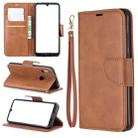 Retro Lambskin Texture Pure Color Horizontal Flip PU Leather Case for for Huawei Y6 2019 & Y6 Pro 2019, with Holder & Card Slots & Wallet & Lanyard(Brown) - 1