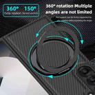 For Samsung Galaxy Z Fold5 5G Kevlar Carbon Fiber 360 Rotation MagSafe Holder Phone Case(Black) - 2