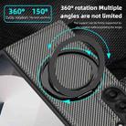 For Samsung Galaxy Z Fold5 5G Kevlar Carbon Fiber 360 Rotation MagSafe Holder Phone Case(Gray) - 3