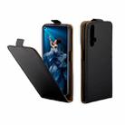 Business Style Vertical Flip TPU Leather Case with Card Slot for Huawei Honor 20(black) - 1