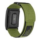 For WHOOP 4.0 Two Sections Hook And Loop Fastener Nylon Watch Band(Green) - 2