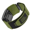 For WHOOP 4.0 Two Sections Hook And Loop Fastener Nylon Watch Band(Green) - 3