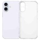 iPhone 16 Kalebol 1.5mm Four-Corner Airbags Shockproof Transparency TPU Phone Case - 1