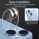For iPhone 15 Plus Klebol Transparent One Piece Lens Protection Film - 2